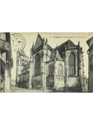 Aumale – Église Saint-Pierre-et-Saint-Paul – CPA ancienne n° 1