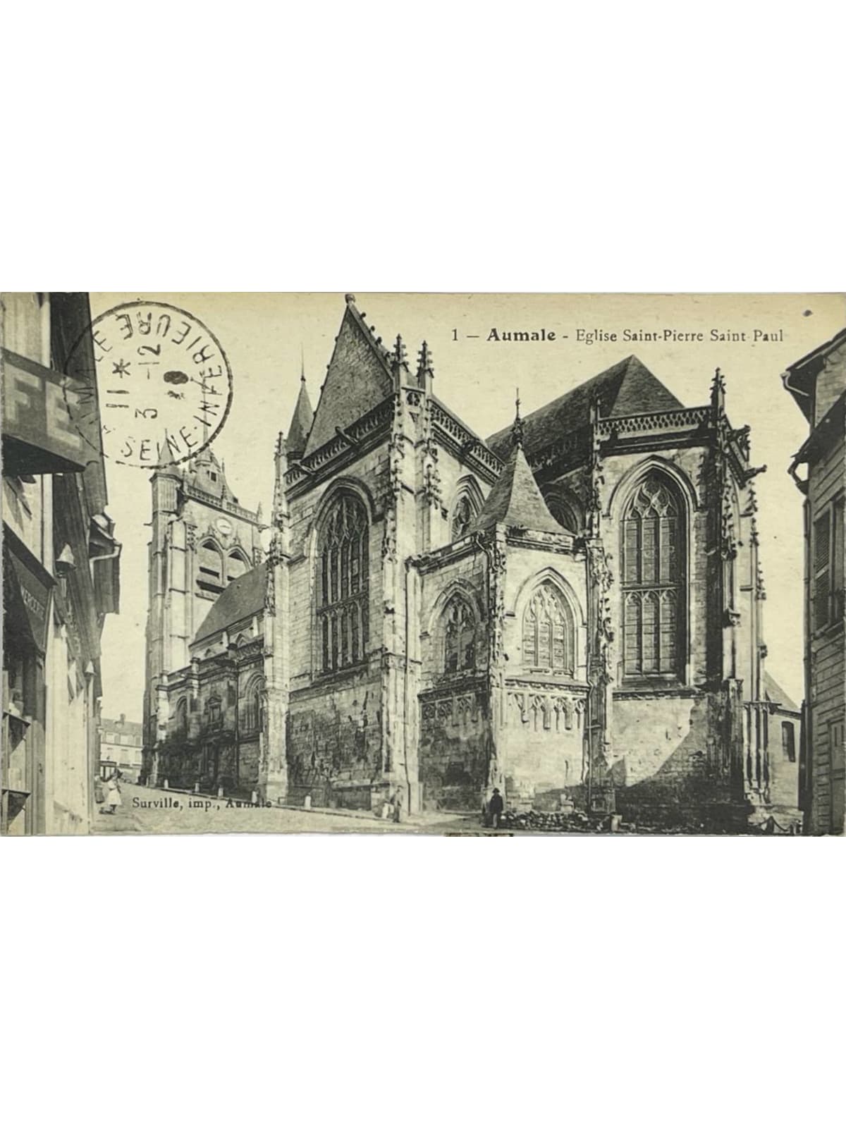 Recto de la carte postale