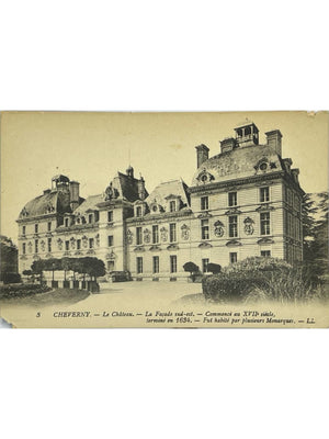 Cheverny (Loir-et-Cher) – Château, façade sud-est – CPA LL n° 3