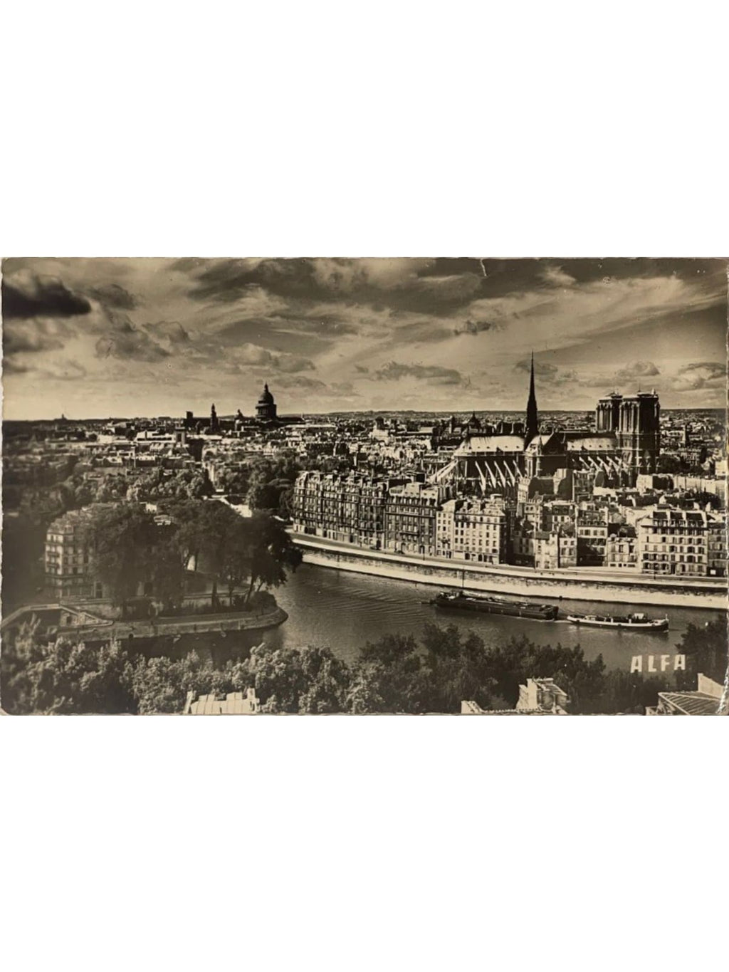 Recto de la carte postale