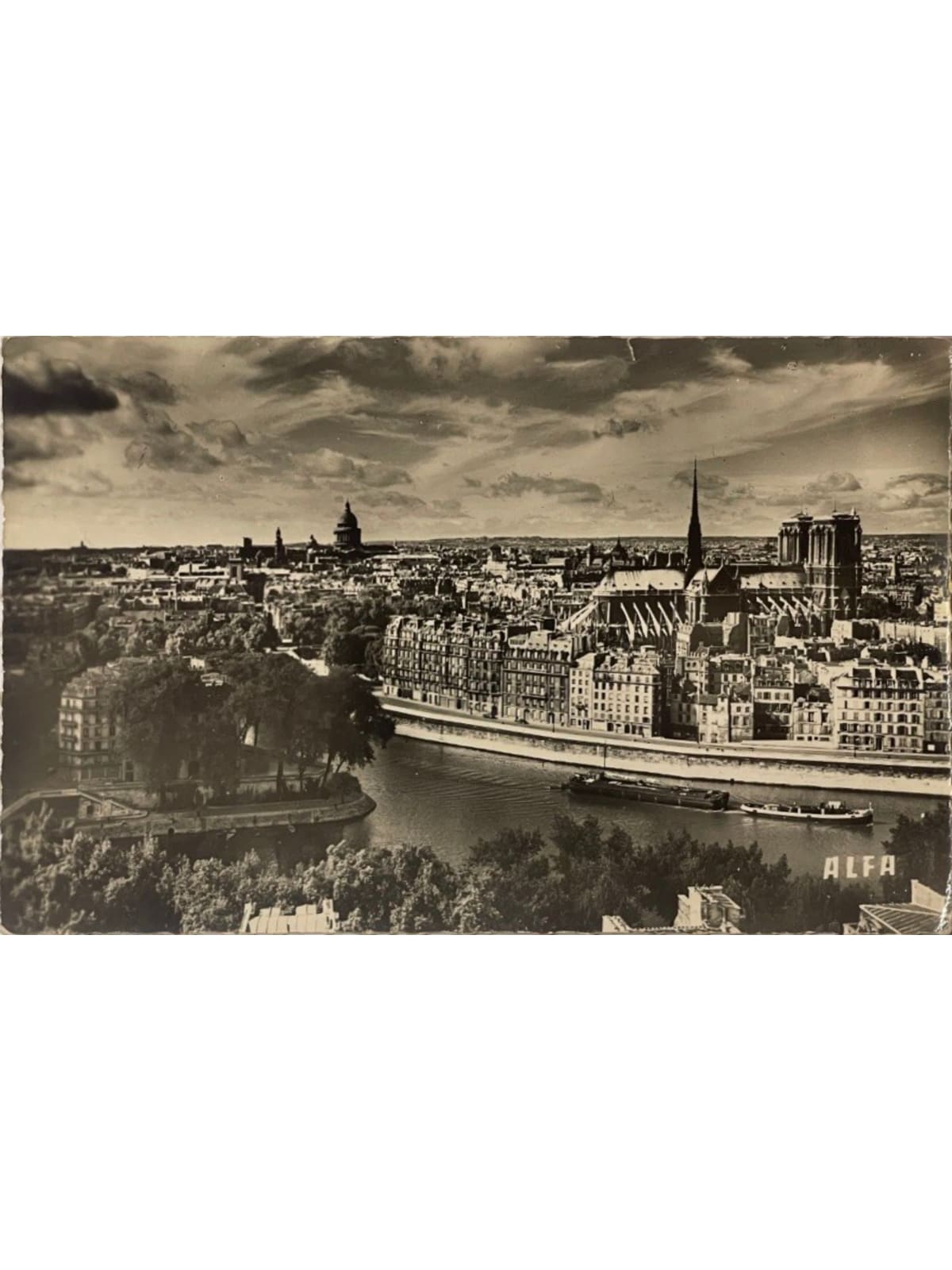 Recto de la carte postale