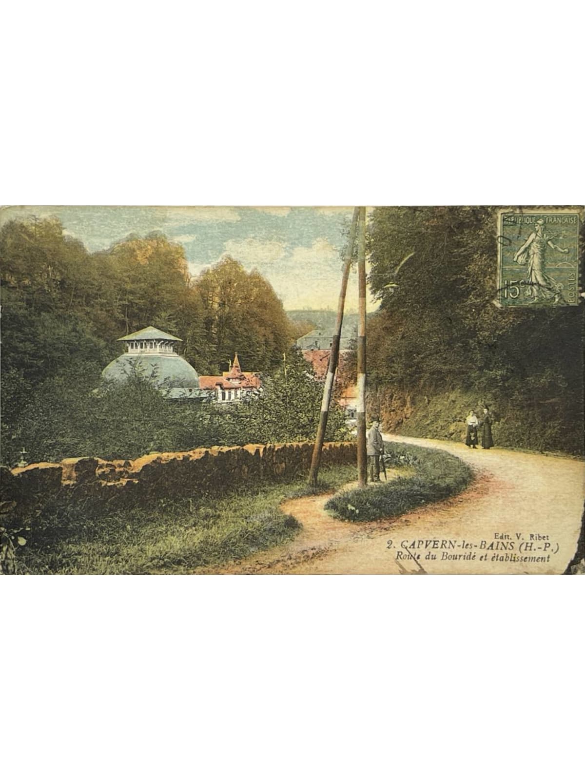 Recto de la carte postale