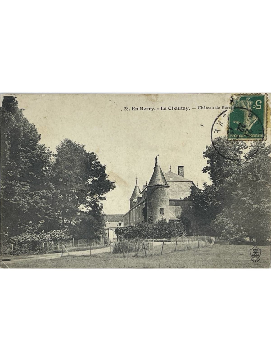 Recto de la carte postale