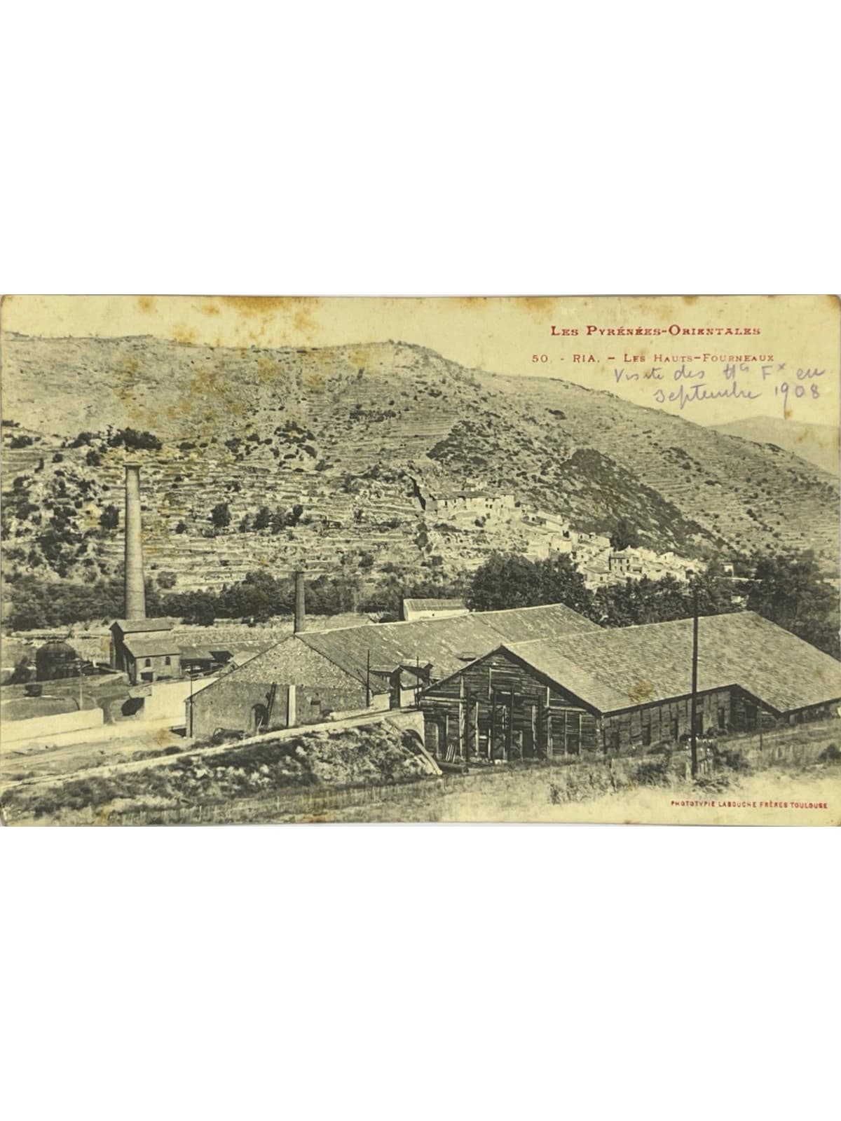 Recto de la carte postale