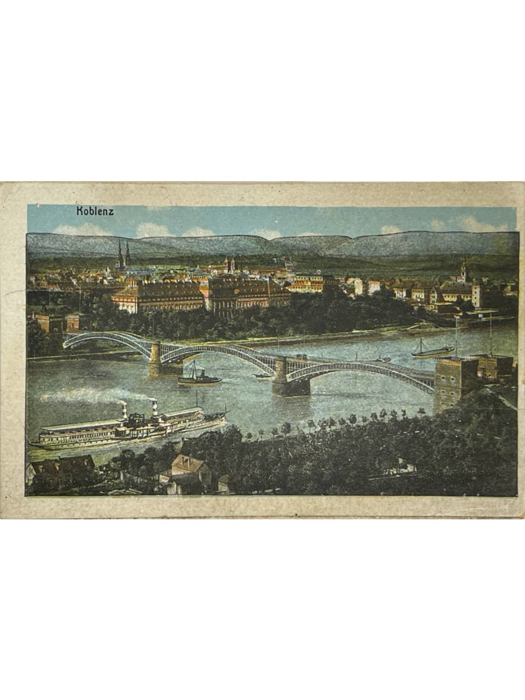 Recto de la carte postale