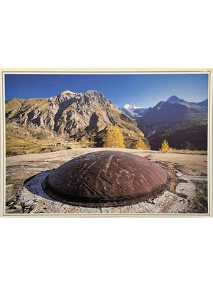 Carte postale – Fort de Roche-la-Croix – Tourelle à éclipse de 75 mm – Ligne Maginot des Alpes