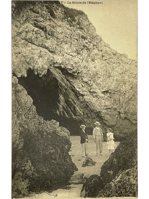 Morgat – La Grotte de l'Éléphant, Crozon – CPA vers 1900