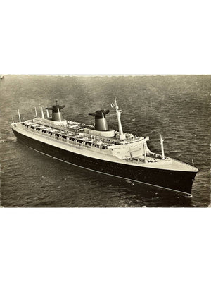 Carte postale – Paquebot France en mer – Compagnie Générale Transatlantique – French Line