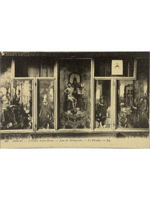 Douai – Église Notre-Dame, Le Paradis de Jean de Bellegambe – CPA n°93
