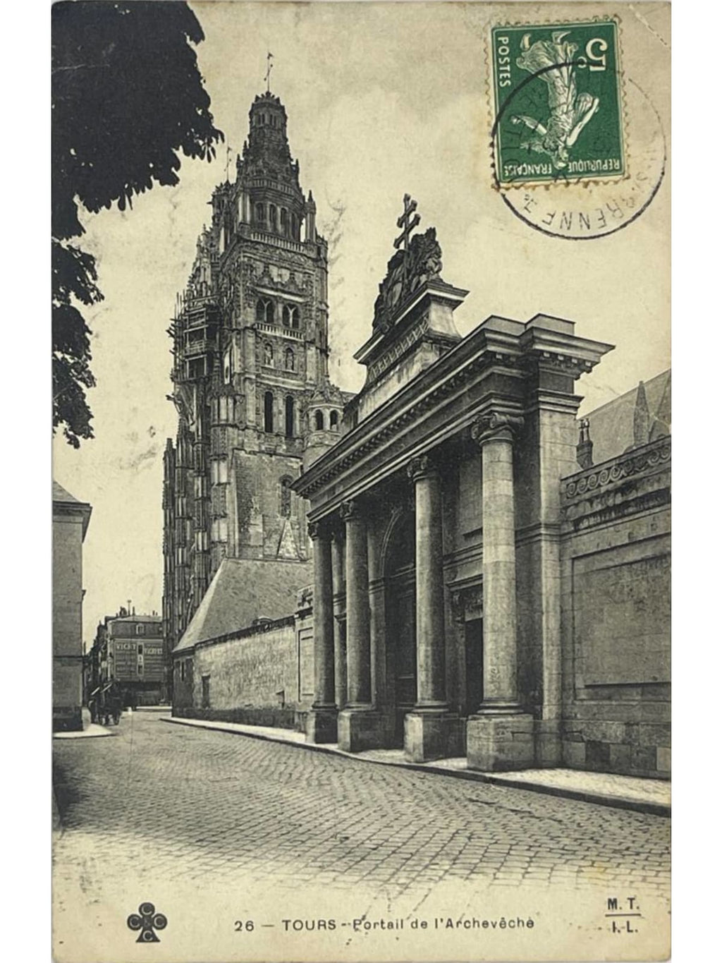 Recto de la carte postale