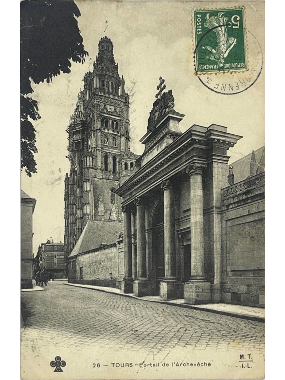 Recto de la carte postale