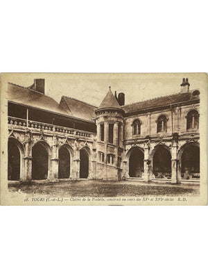 Tours (37) – Cloître de la Psalette – CPA n° 18, circulée en 1938