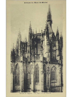 Le Mont-Saint-Michel – Abbaye, abside de l'église abbatiale – CPA