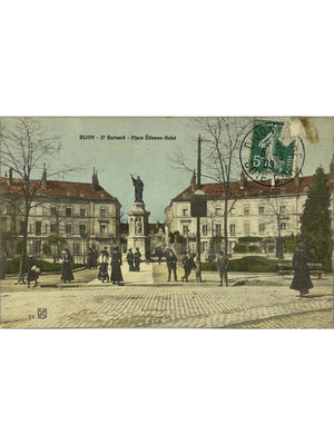 Dijon – Saint-Bernard, place Étienne-Dolet – CPA ancienne animée