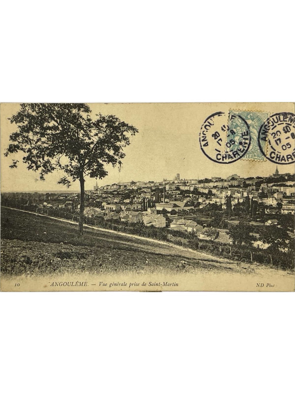 Recto de la carte postale
