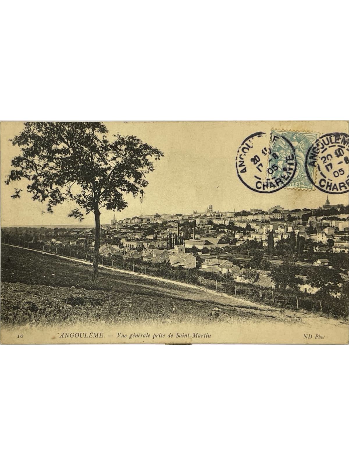 Recto de la carte postale