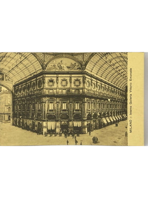 Milan – Intérieur de la Galleria Vittorio Emanuele II et Caffè Biffi – CPA