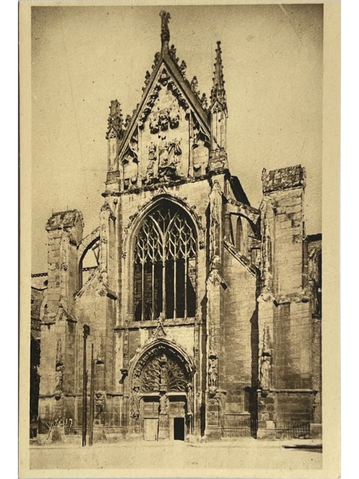 Recto de la carte postale