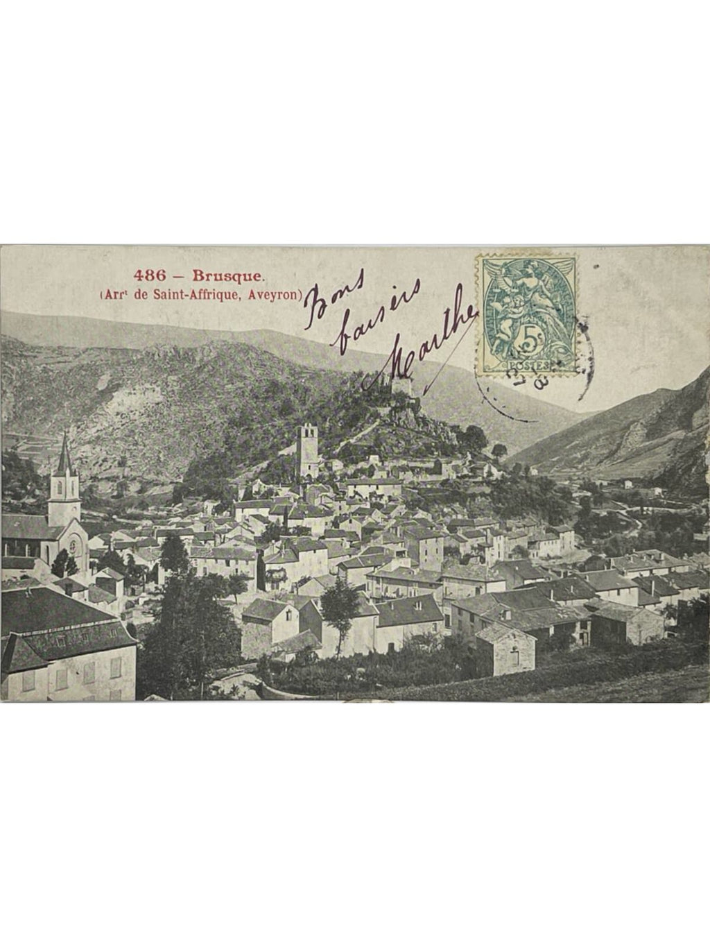 Recto de la carte postale