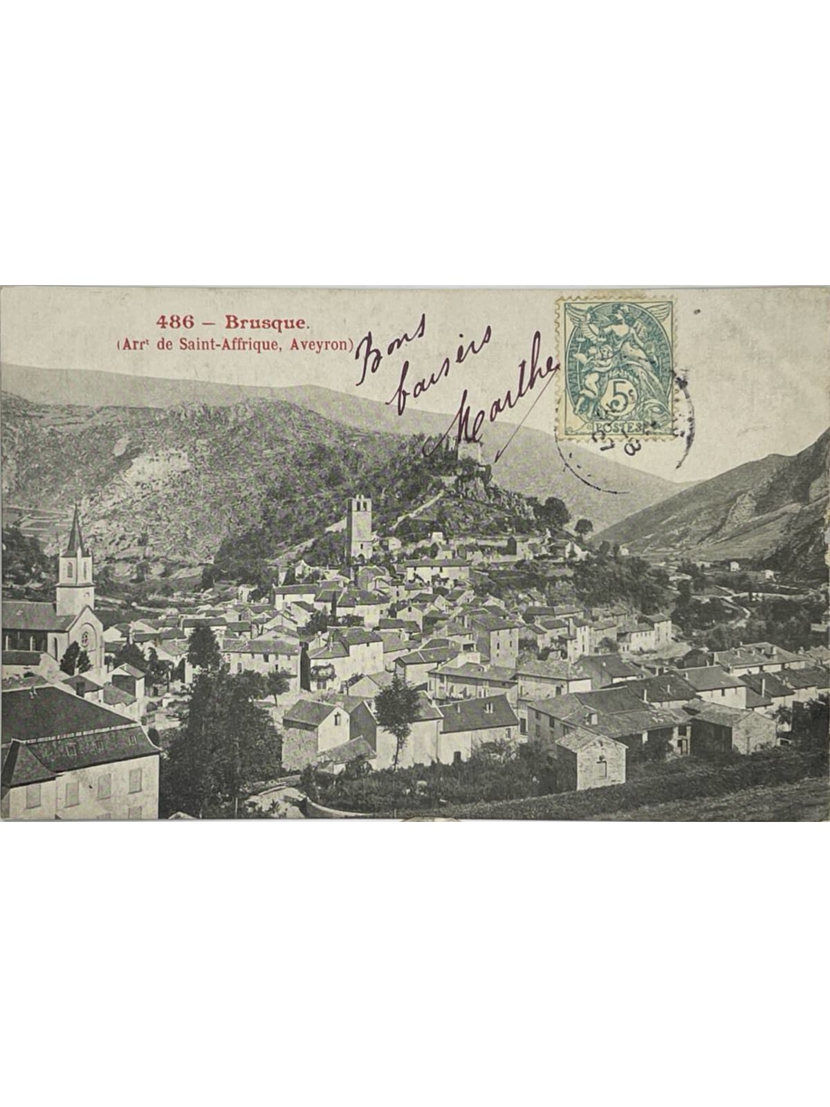 Recto de la carte postale
