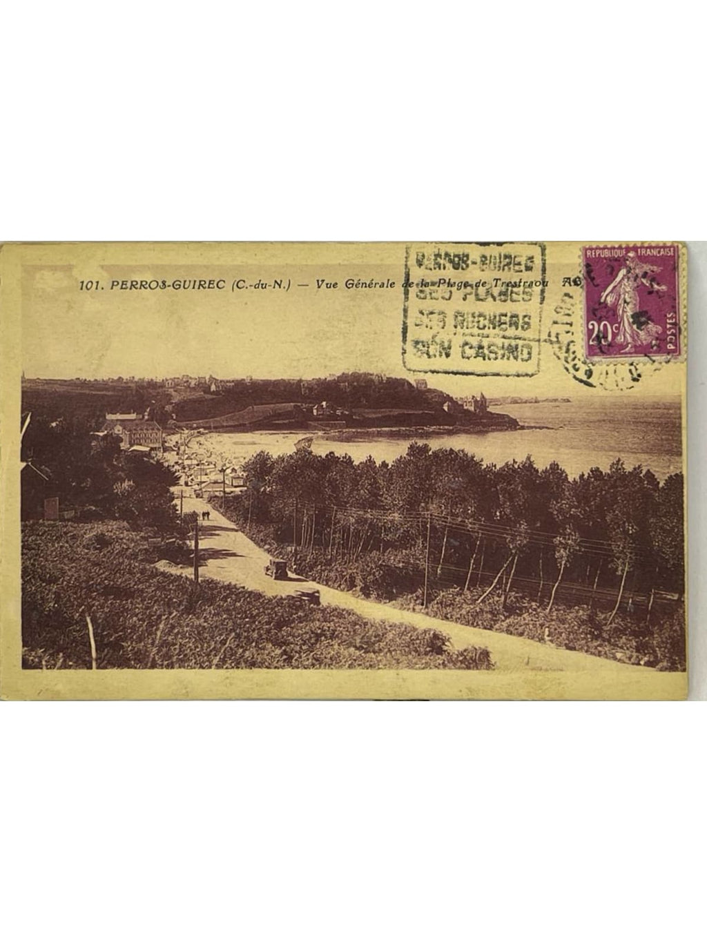 Recto de la carte postale