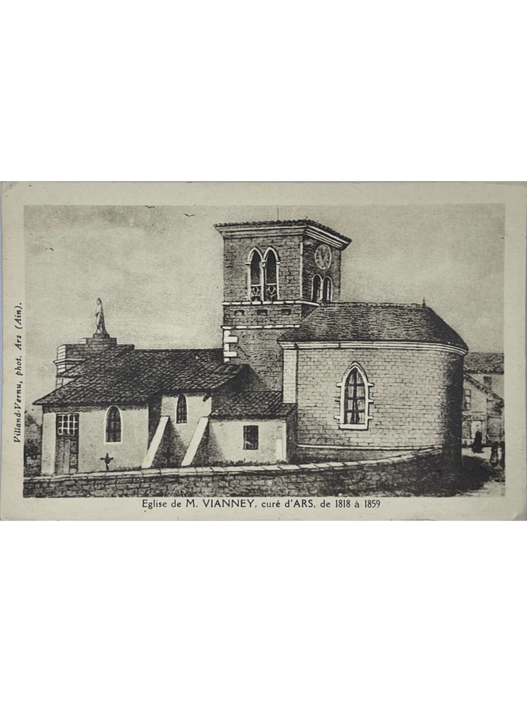 Recto de la carte postale