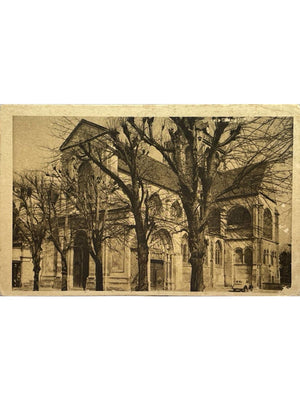 Évreux (Eure) – Église Saint-Taurin et automobile – CPA n° 54