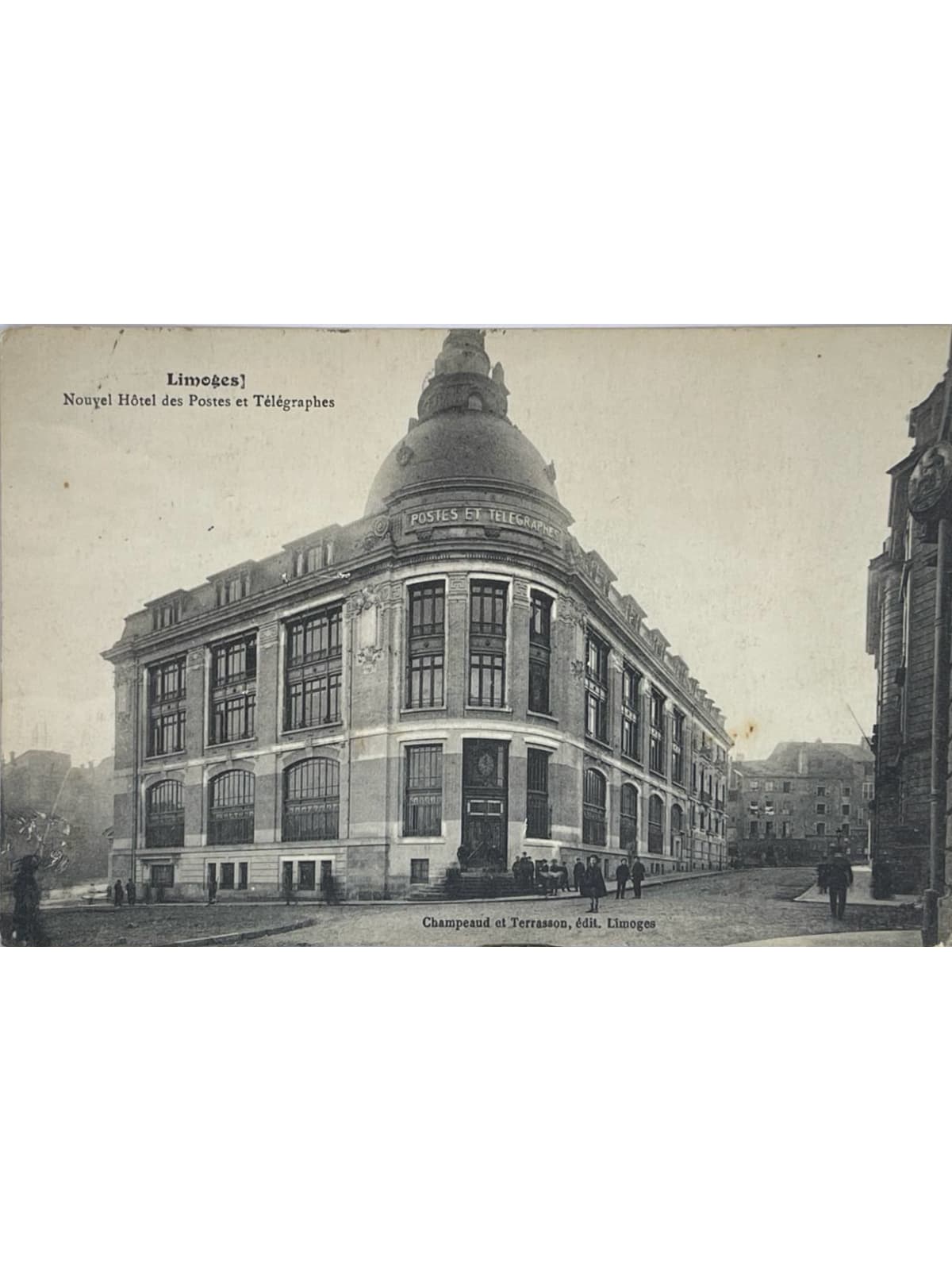 Recto de la carte postale