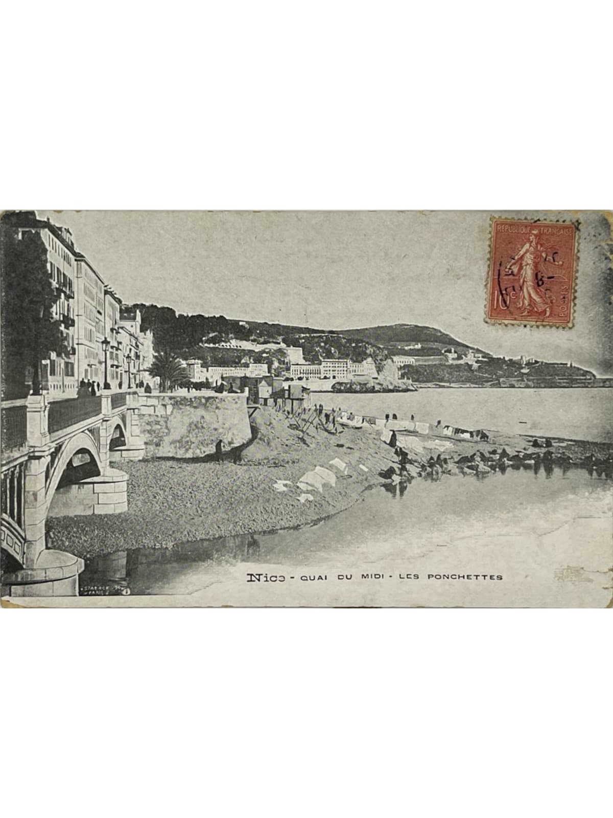 Recto de la carte postale