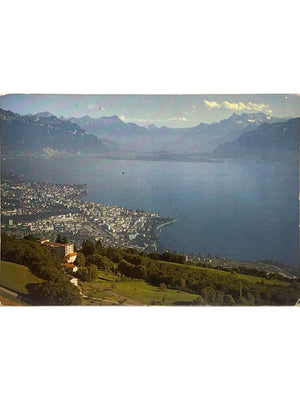Le Mont-Pèlerin sur Vevey – Lac Léman et Dents-du-Midi – CPSM 1976