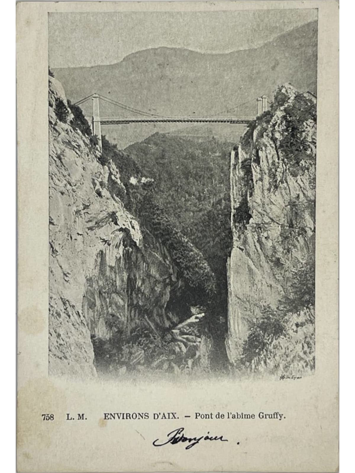 Recto de la carte postale