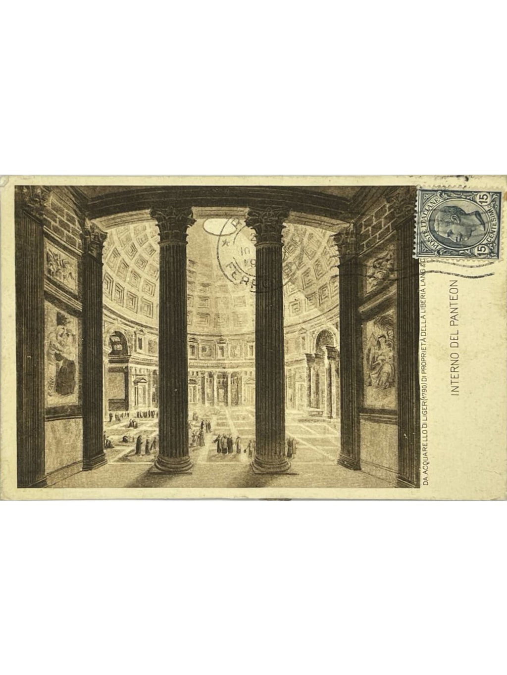 Recto de la carte postale