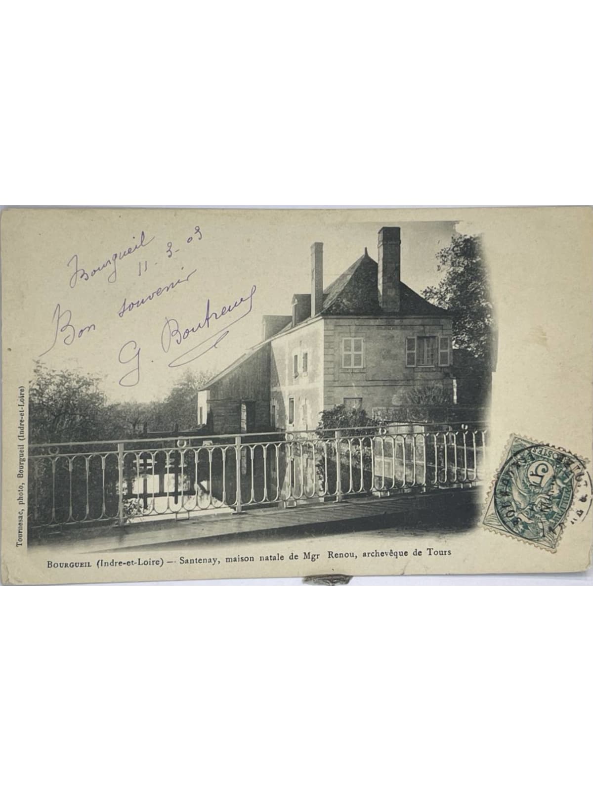 Recto de la carte postale