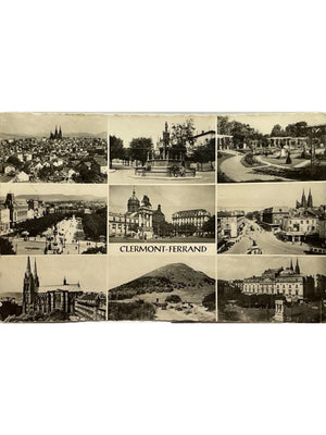 Carte postale – Clermont-Ferrand – Carte multivues, cathédrale et Puy-de-Dôme – Réal-Photo n° 52