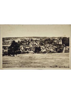 Nexon (87) – Vue générale côté sud, église et château – CPSM 1954