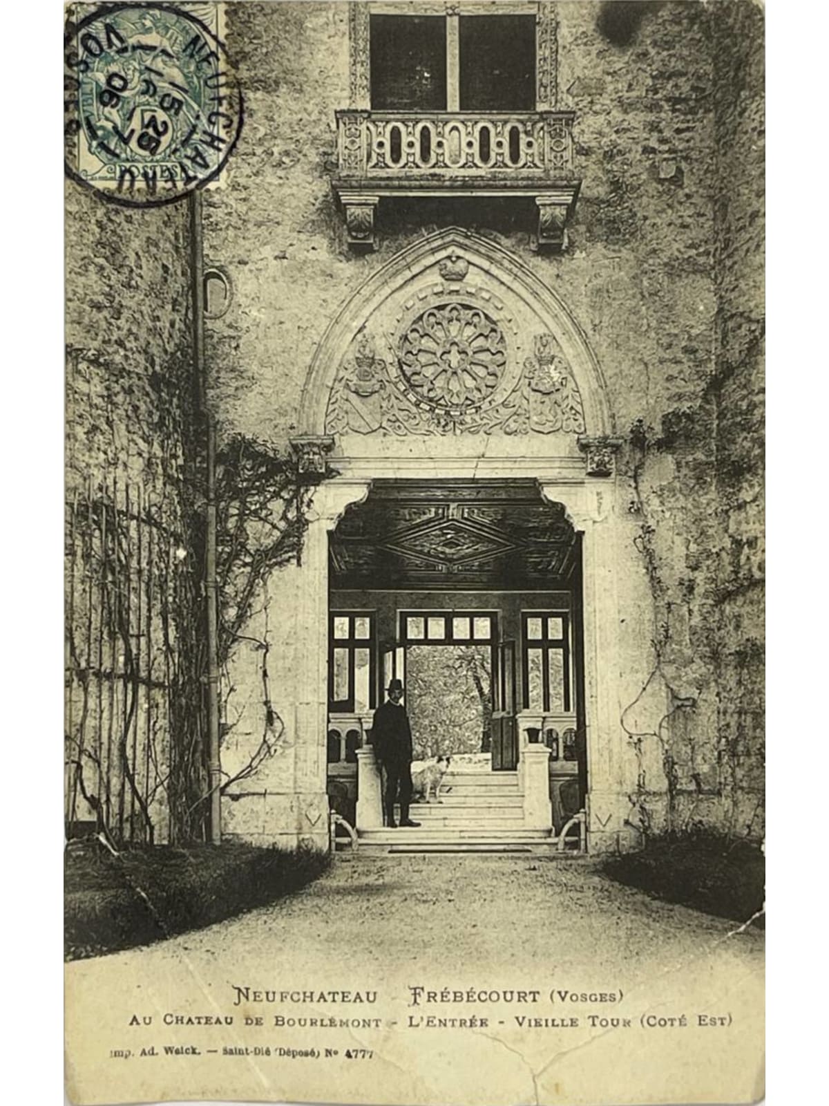 Recto de la carte postale
