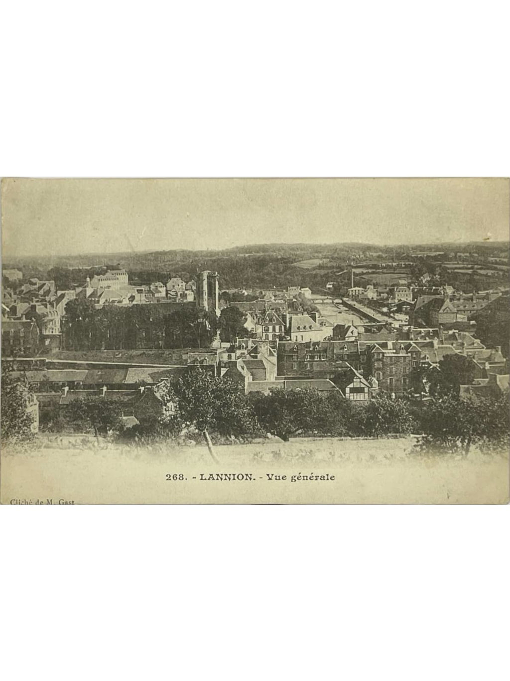 Recto de la carte postale