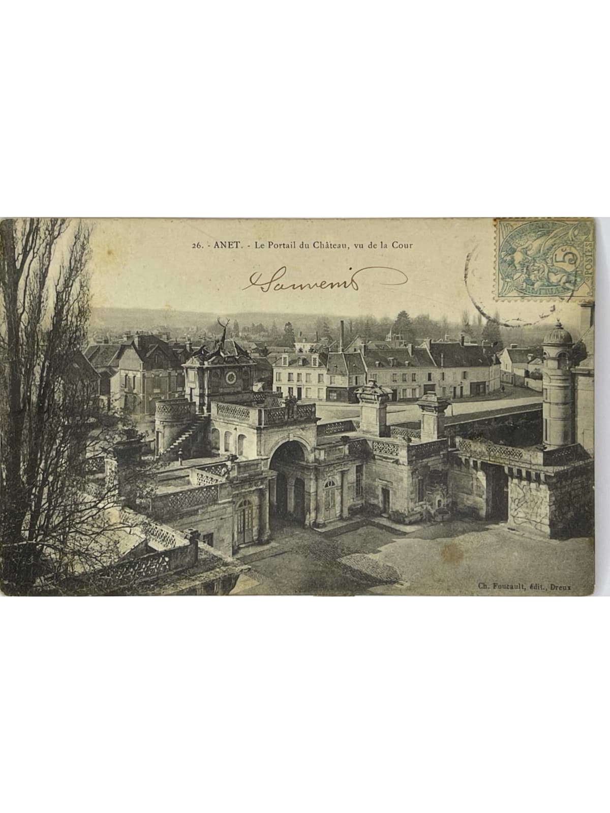 Recto de la carte postale