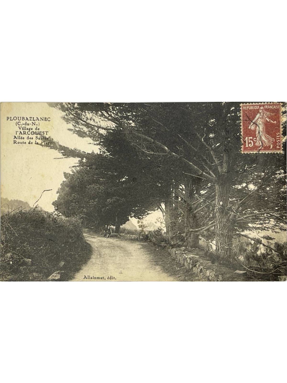 Recto de la carte postale