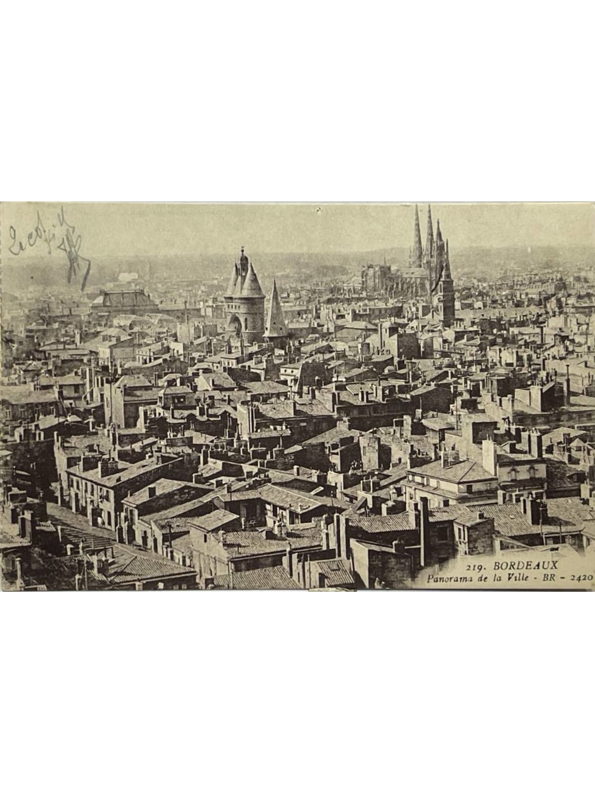 Recto de la carte postale