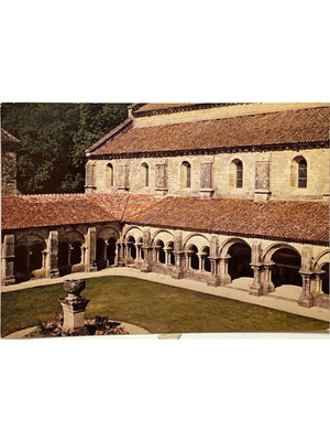 Marmagne – Abbaye de Fontenay, le cloître – CPSM couleur
