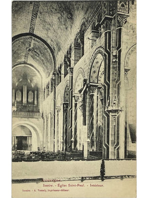 Issoire – Église Saint-Paul, intérieur – CPA ancienne