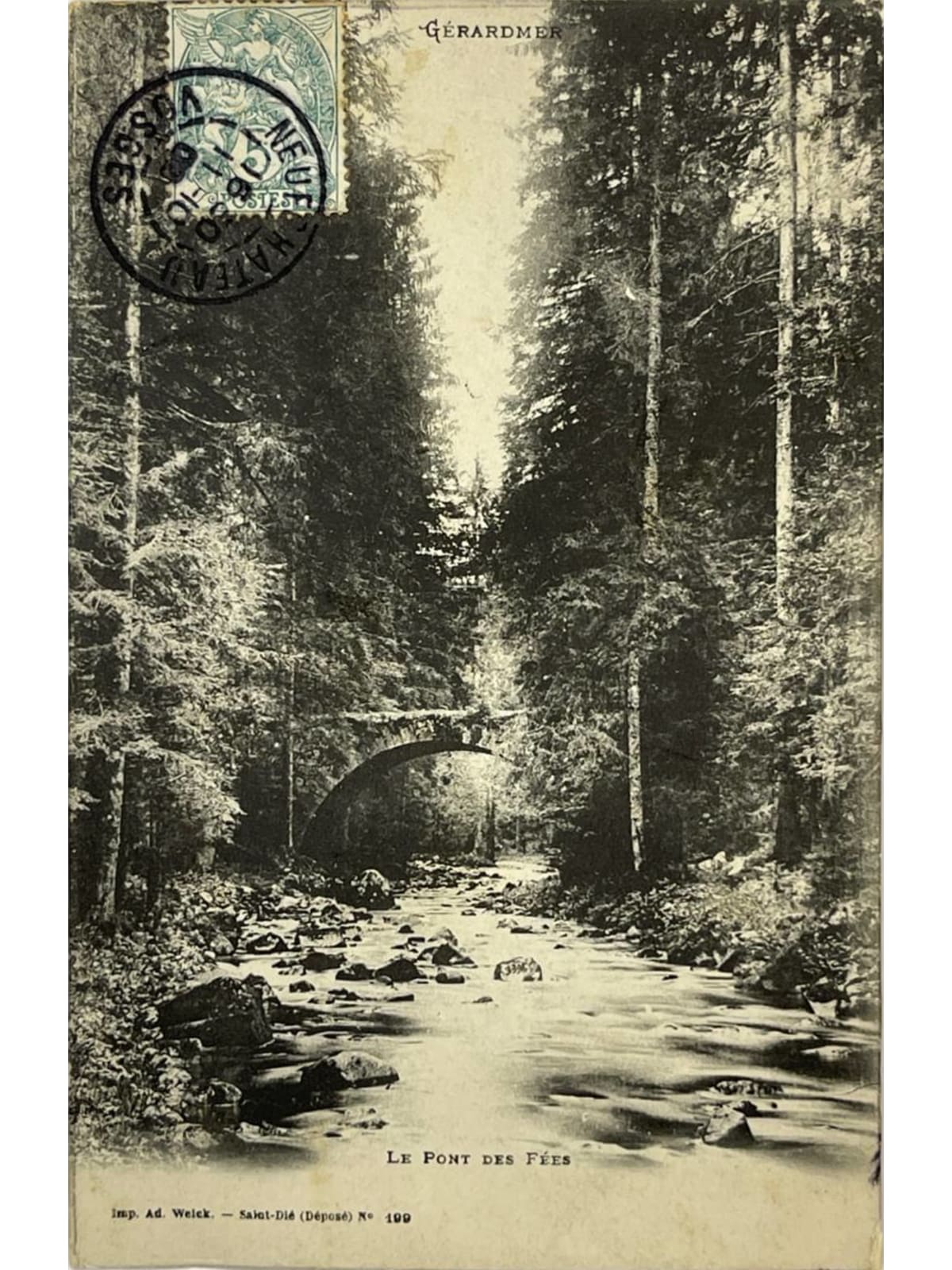 Recto de la carte postale