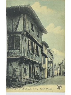 Port-Sainte-Marie (Lot-et-Garonne) – Vieille maison – CPA ancienne