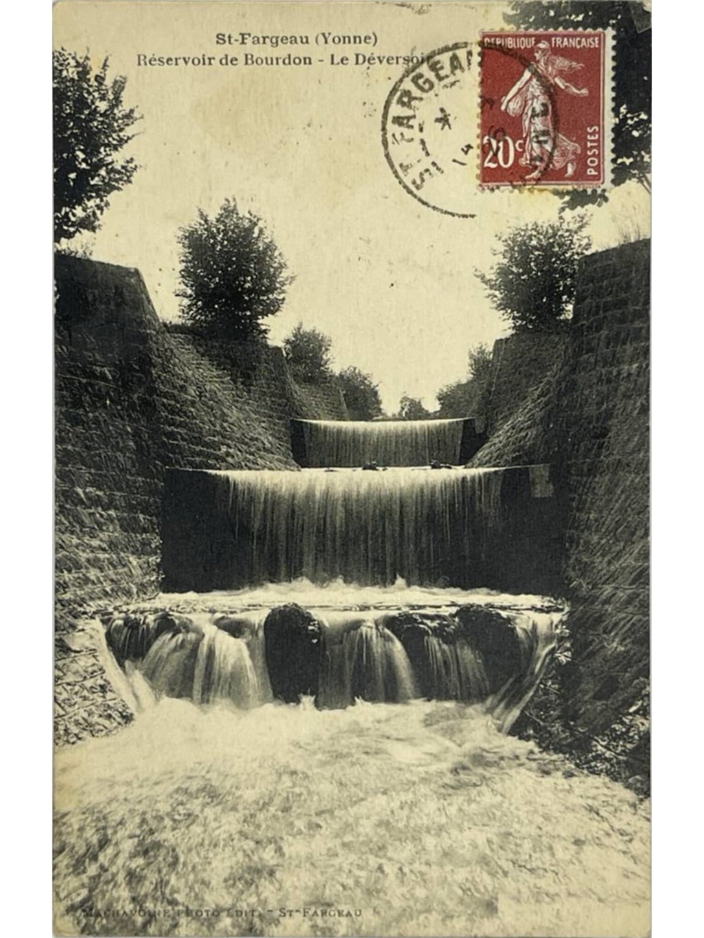 Recto de la carte postale