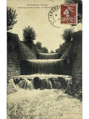 Saint-Fargeau (Yonne) – Réservoir de Bourdon, le déversoir – CPA