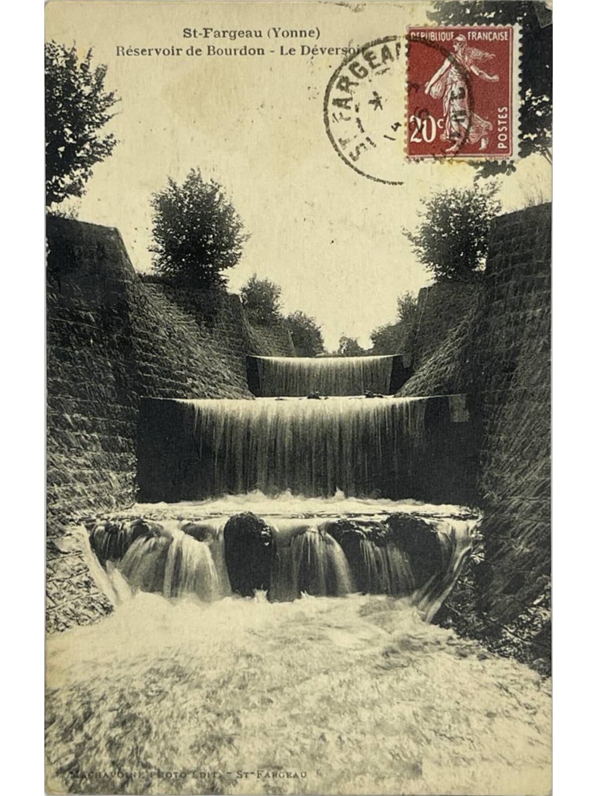 Recto de la carte postale