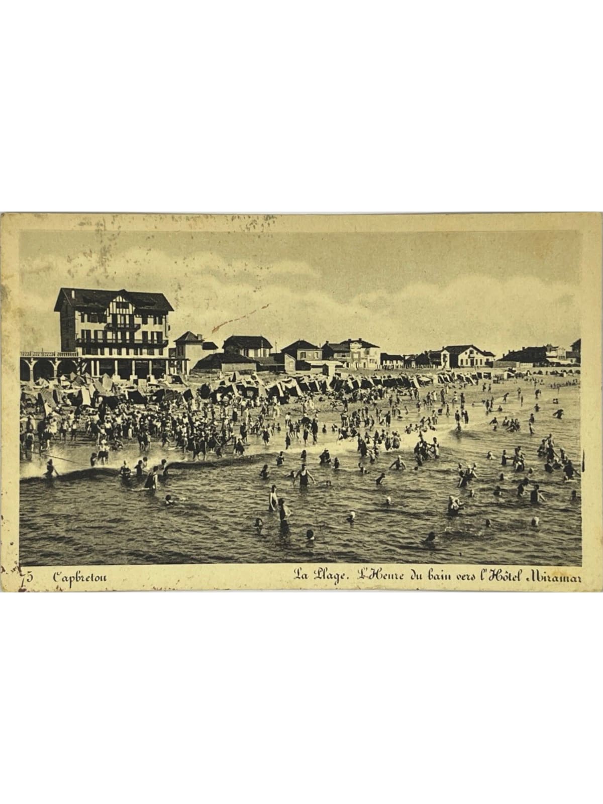 Recto de la carte postale