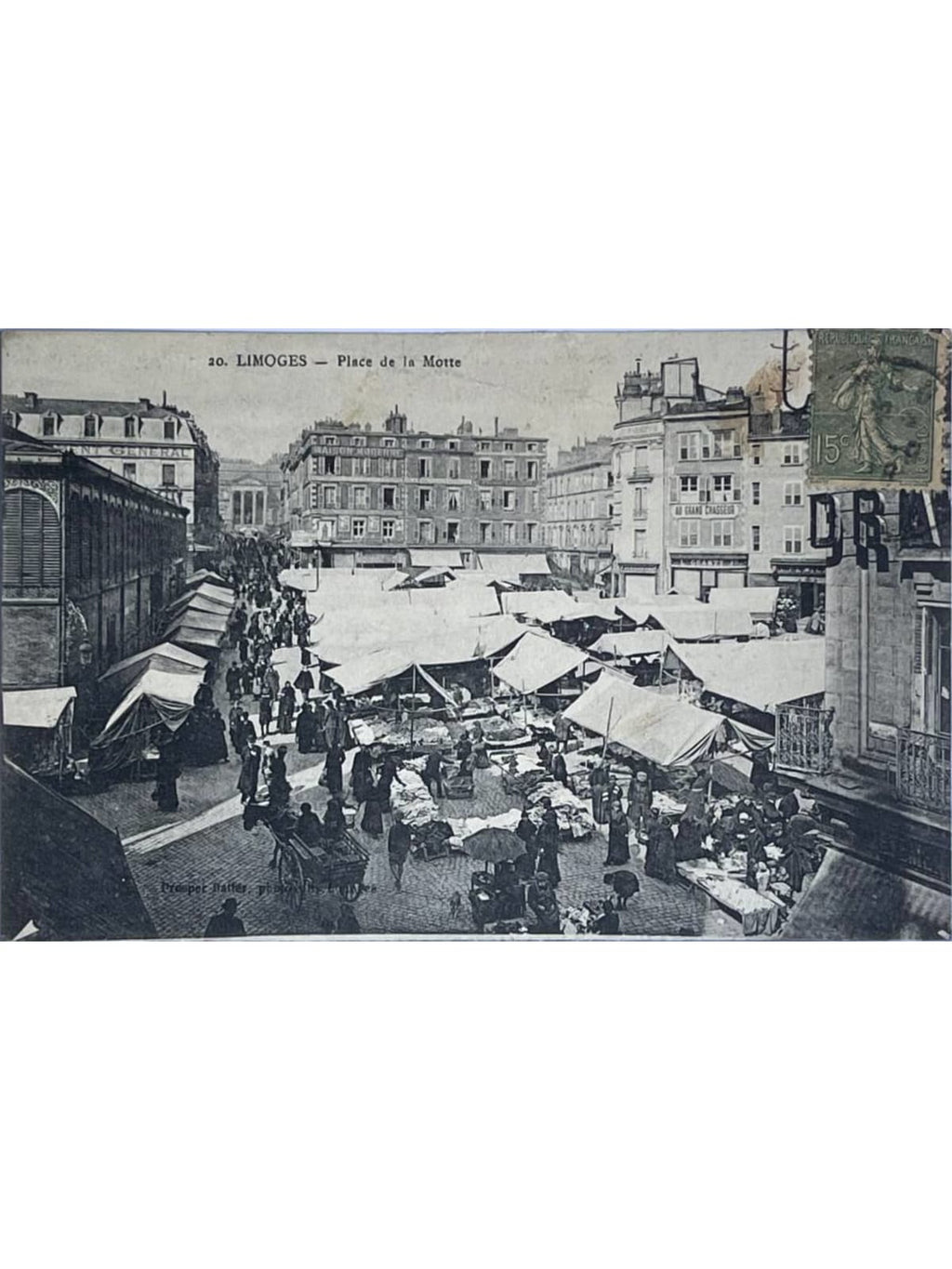 Recto de la carte postale