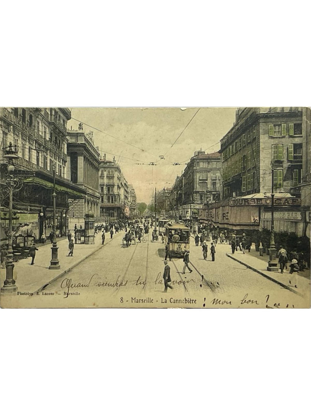Recto de la carte postale